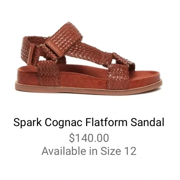 Kelsi Dagger | Spark Cognac Woven Sandal sz 6.5 - Picture 5 of 8